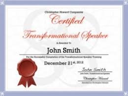 Chris Howard - Transformational Speaker Certication