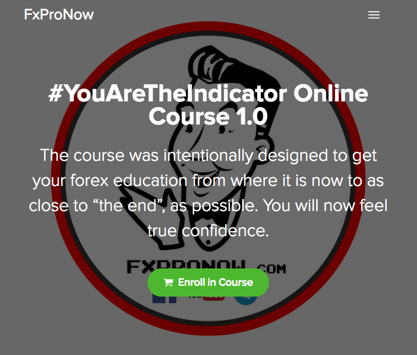 FxProNow - You AreThe Indicator Online Course
